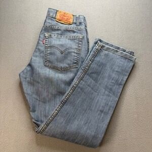 Levis 508 Jeans Taper Regular Fit 16 Reg Blue Denim Cotton Blend Classic Casual